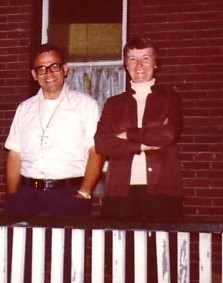 Barbara Brennan and Fr. Charles Sabella